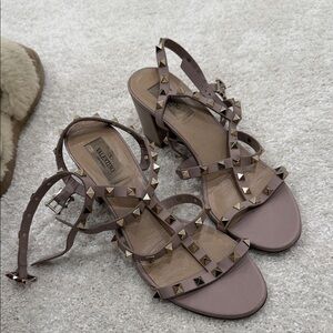 Valentino Women's Studded Heels - Light Pink